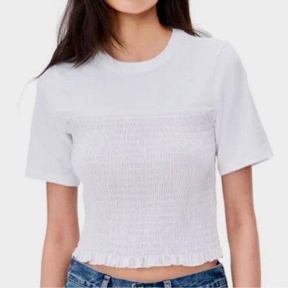 ATM Anthony Thomas Melillo Charcoal Ruched Tee - Picture 9 of 10